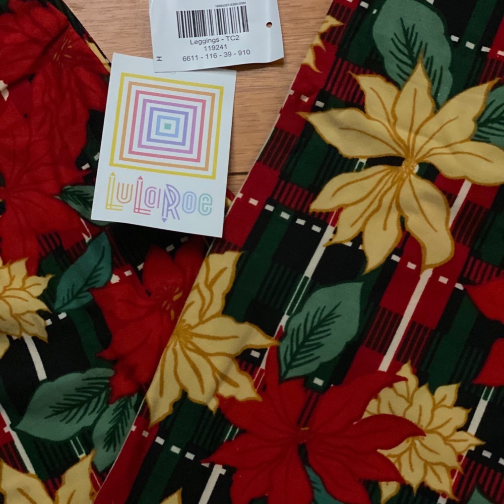 BNWT LuLaRoe vintage holiday leggings TC2